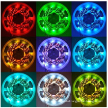 Multicolored with White RGB 5m 5050 LED Strip Light